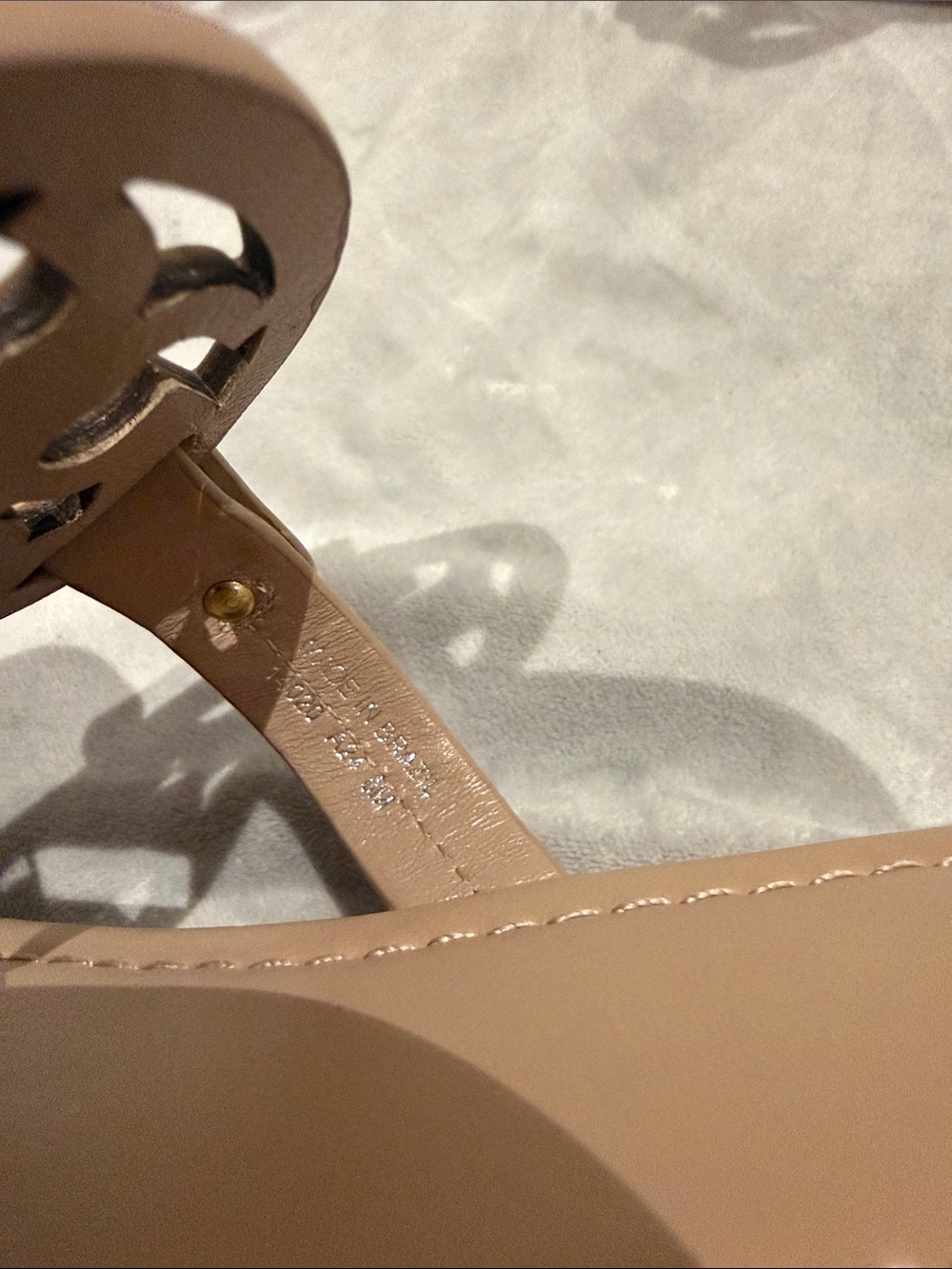 Tory Burch miller Leather Logo Thong Sandal - Picture 5 of 7
